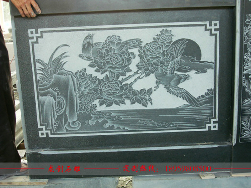 寺院石欄桿